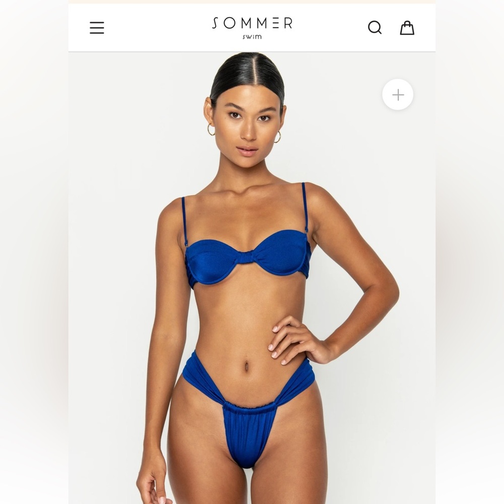 NWT Sommer swim bikini SET: Balconette Top (L) and Brazilian bikini Bottoms (L)